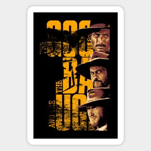 The Good The Bad and The Ugly Classical Retro Magnet